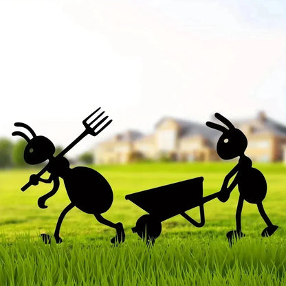 Garden Ant Decor Metal Yard Ants Garden Stakes Backyard Lawn Art TikTok Viral Summer 2026 Gift