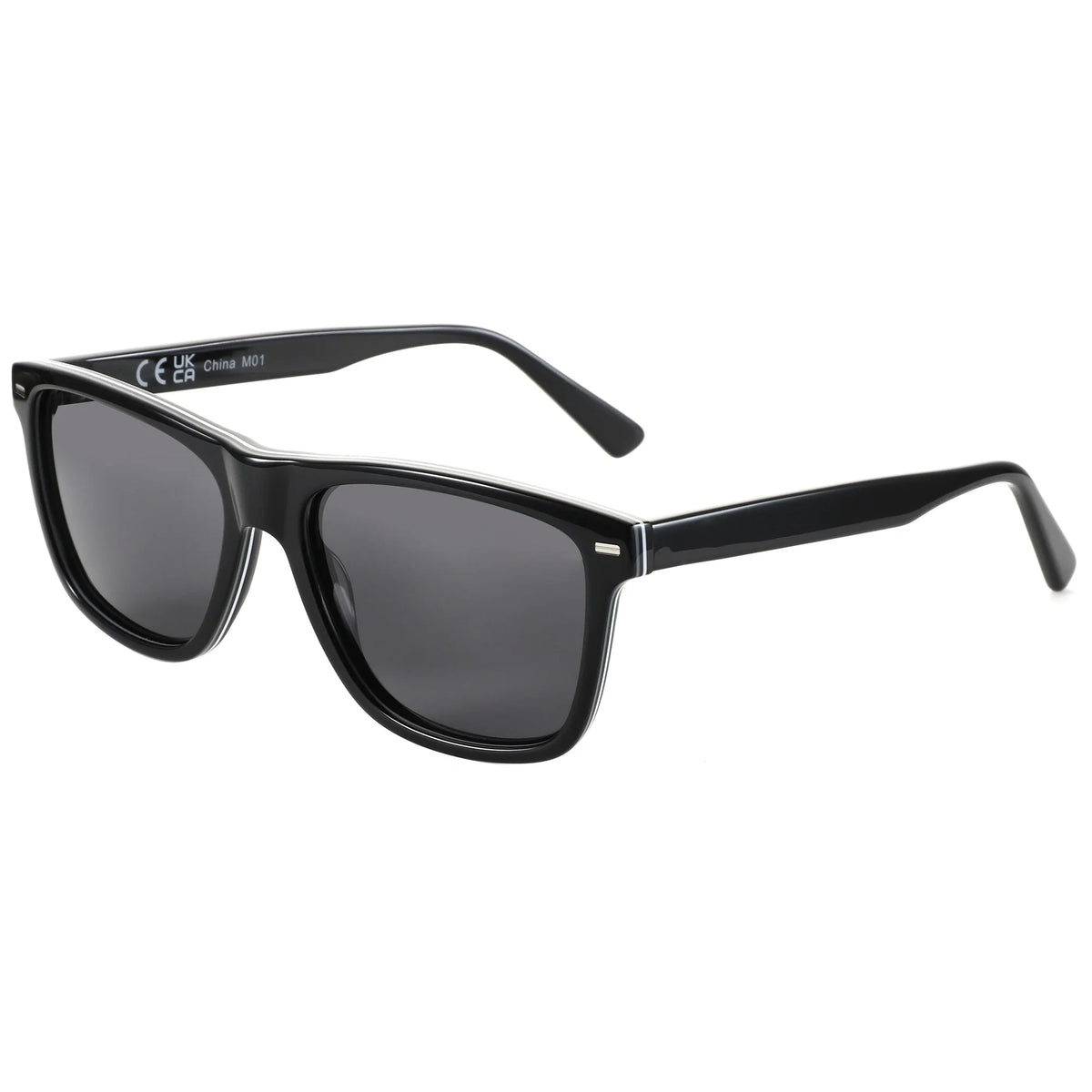 Polarized Sunglasses Square Acetate Frames UV400 Protection Unisex Timeless Design