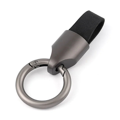 Cowhide Leather Keychain Carabiner Ring Regular Carry