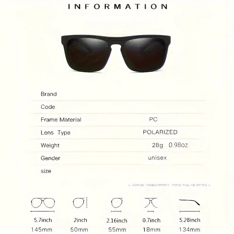 Sunglasses Polarized Square Frame Summer Travel 2026 Anti Glare Sun Shades For Driving Fishing 2 Pack
