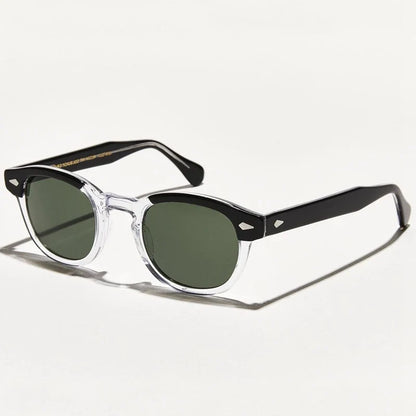 Sunglasses Polarized Vintage Round Acetate Frame Summer 2026 Driving Glare Reduction Gift Idea