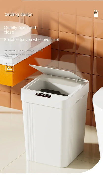 Sensor Trash Can Automatic Waste Bin Household 2025 Hands Free