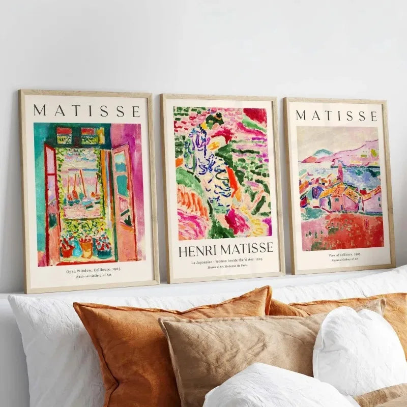 Abstract Mid Century Canvas Prints Kit Vintage Art