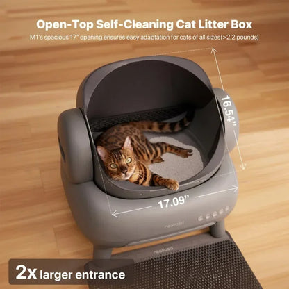 Cat Smart Litter Box App Controlled Automatic Self Cleaning Fall 2025 TikTok Viral Low Noise Odor Reduction