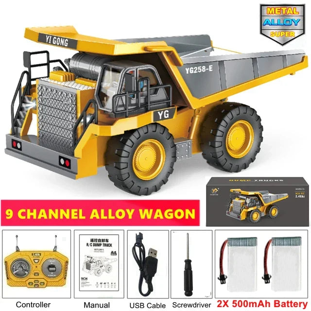 Remote2025 Edition Control Excavator Toy 4WD Construction Vehicle Battery Included Kids Gift Fall