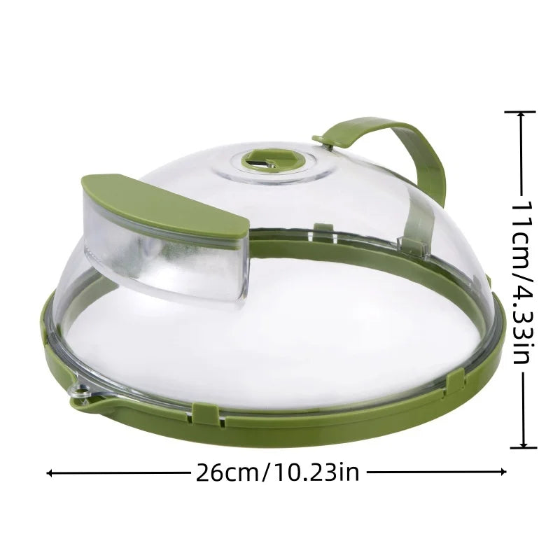Cover Microwave 10 Inch Clear Splatter Cover With Steamer