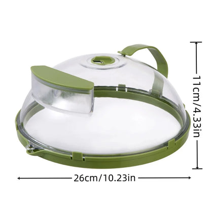 Cover Microwave 10 Inch Clear Splatter Cover With Steamer