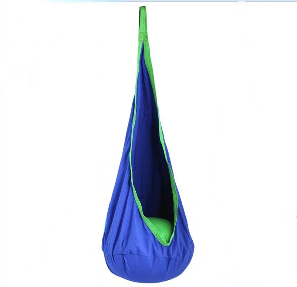 Kids Hanging Chair Parachute Cloth Swing Pod Travel-Friendly Indoor Courtyard Fall 2025 Cozy Inflatable Cushion
