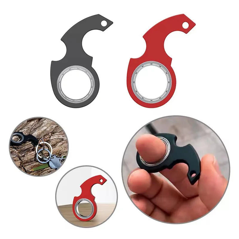 Keychain Metal Fidget Spinner Ring Stress Relief Toy