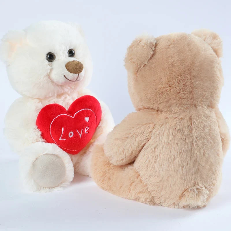 Teddy Bear Plush Toy Heart Hug Gift 2026 Valentine Gift For Kids Huggable Bear Plush