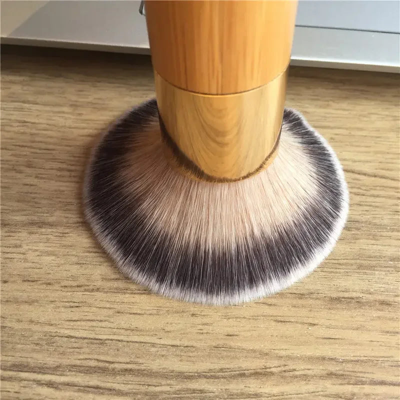 Foundation Airbrush Brush Bamboo Handle Makeup Brush Fall 2026 TikTok Viral Smooth Finish For Powder Bronzer Blush