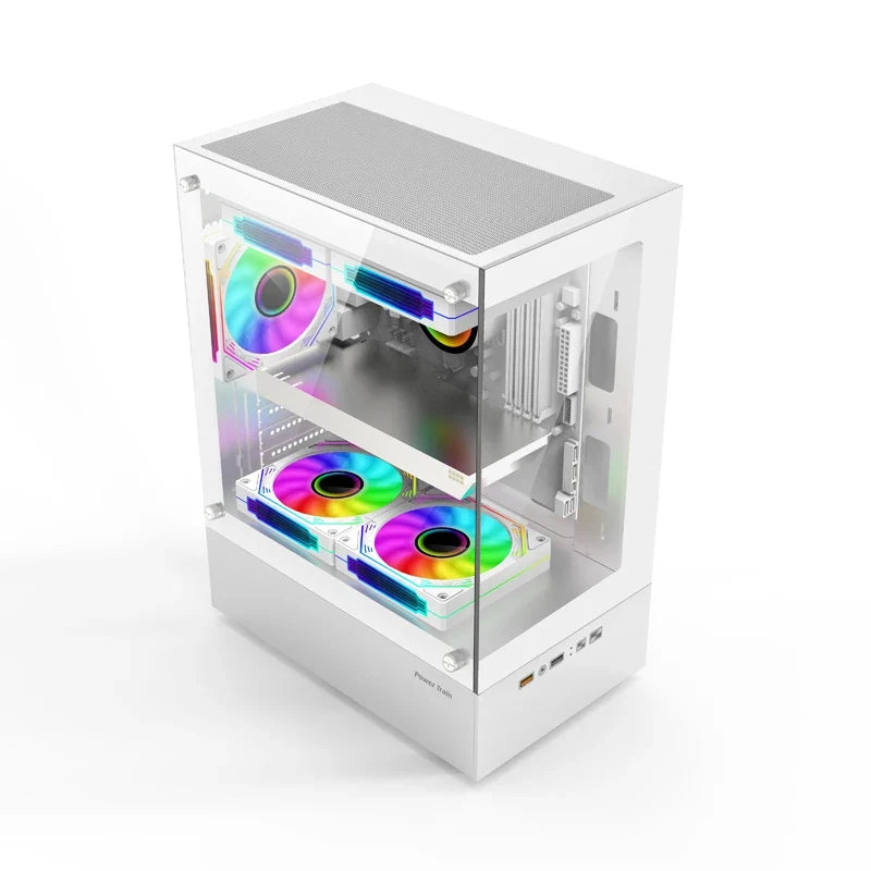 ITX Mini PC Case 240mm Water Cooling MicroATX Chassis