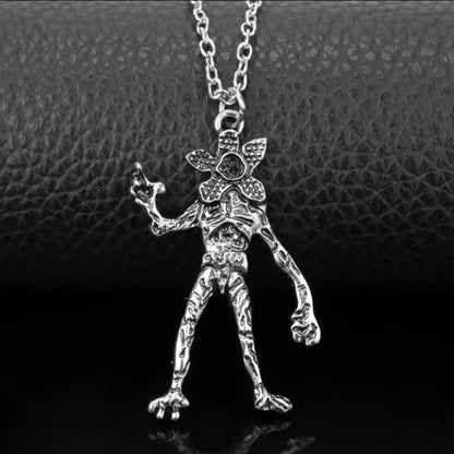 Monster Pendant Necklace 925 Sterling Silver Upside-Down Monster Charm Flexible Valentine Gift 2026 Gift Ready