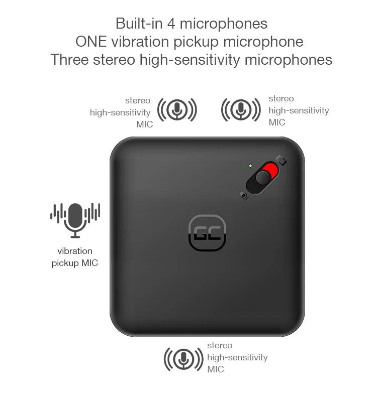 Voice Mini Recorder Clip On Magnetic Phone Dictaphone