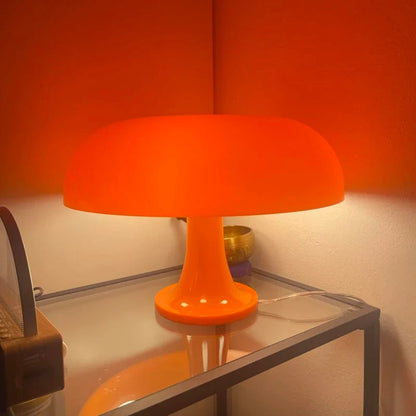 LED Japandi Mushroom Table Lamp Ivory Minimalist Bedside Lighting