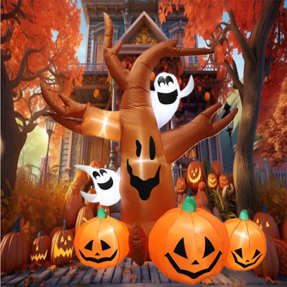 Inflatable2025 Edition Halloween Decoration Pumpkin Tree Outdoor Fall