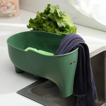 Strainer Sink Basket Elephant Shape Hanging Kitchen Drainer And Veggie Storage Fall 2026 Trend Eco Friendly