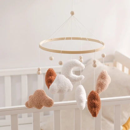 Crib Baby Mobile Wooden Nursery Newborn Sensory Toys