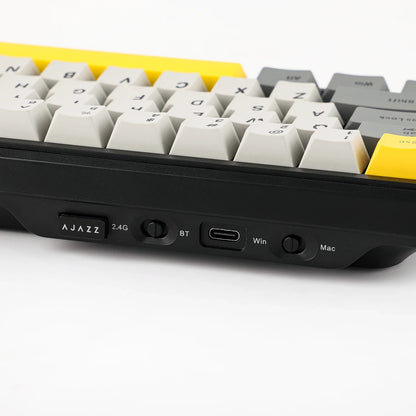 Mechanical Keyboard 68Key Cordless Bluetooth RGB Hall Effect