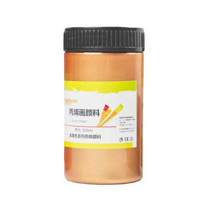 Golden2026 Edition Acrylic Paint Metallic Pearlescent Finish Water-Resistant Fade Resistant for Gypsum Canvas DIY Craft Supplies Fall