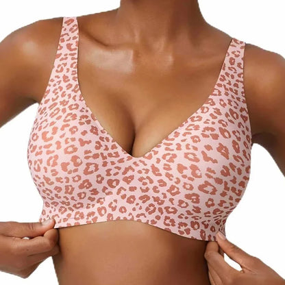 Breathable Women's Bra - Seamless, Full Cup, Wire-Free, Nylon-Elastane Blend, Regular Wear