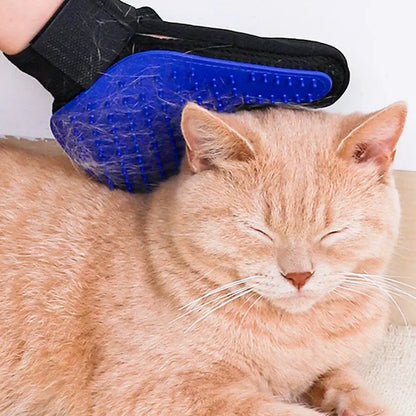 Silicone Pet Grooming Gloves for Cats & Dogs - Hair Removal, Bathing & Massage Device