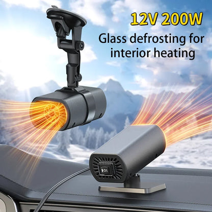 Car2025 Edition Heater Demister With Strong Suction Cup Defogger For Clear Windshield In Winter