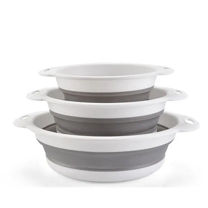 Foldable Colander Kit Self-Draining Over Sink Kitchen Strainer Spring 2026 Simple Storage