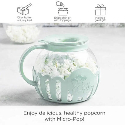 Microwave Popcorn Maker 2.25 Quart Silicone Popcorn Bowl Movie Night 2025 Simple Healthy Snack