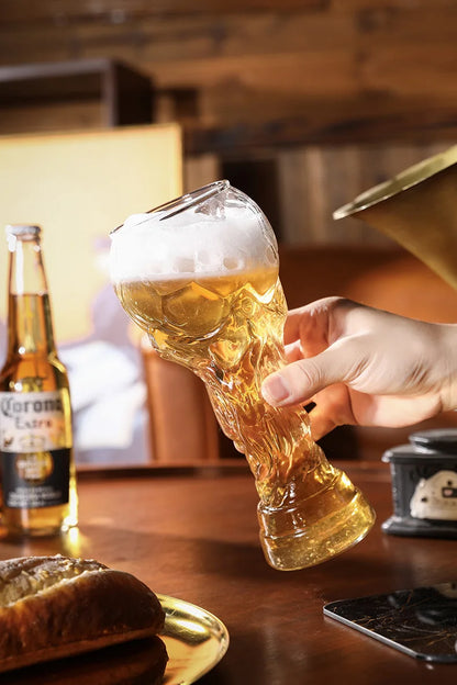 Beer Glass Cup Soccer Themed Top-Grade Trophy Style For Man Cave Decor Fall 2026 Gift For Football Fans