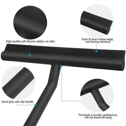 Squeegee Shower Wall Hanger Rubber Blade Bathroom Cleaner