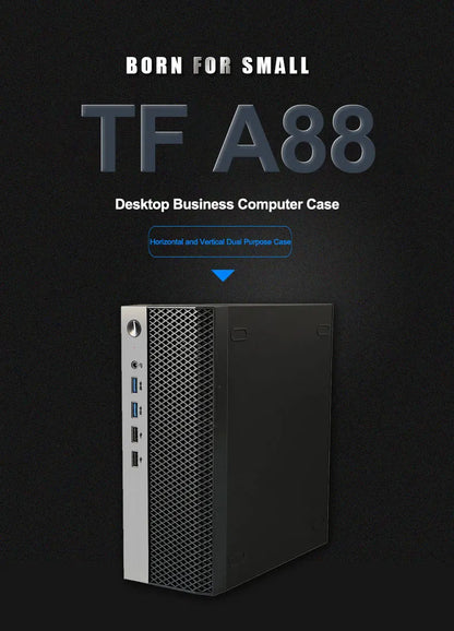 Mini ITX HTPC Case 1U PSU Support Mesh Travel-Friendly Household Theater