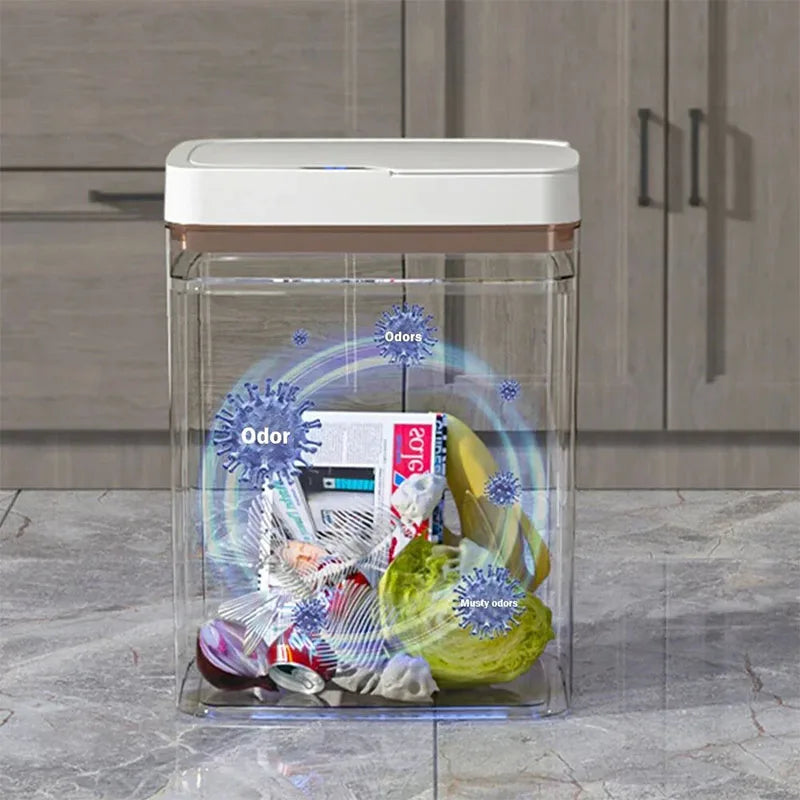 Touchless Smart Sensor Trash Can 15L Water-Resistant Automatic