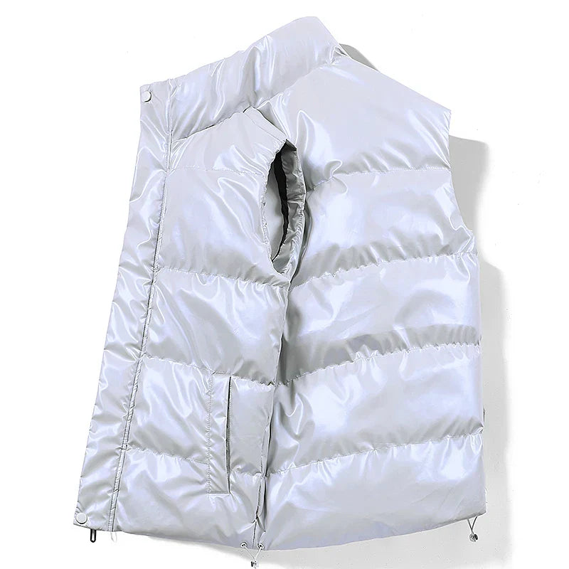 Polished Warm Men’s Down Vest - Quilted Duck Down, Winter