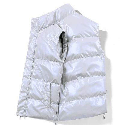 Polished Warm Men’s Down Vest - Quilted Duck Down, Winter