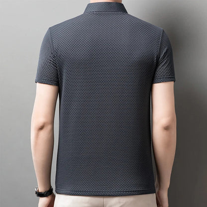 short sleeve, casual summer style, slim fit versatile top – Breathable men's polo shirt