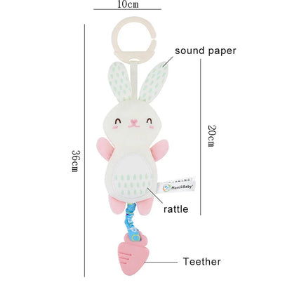 Animal Rattle Newborn Sensory Toys Plush Travel Toy Kit