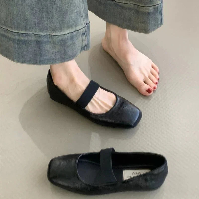 Women’s Supportive Ballet Flats - Square Toe Mary Jane