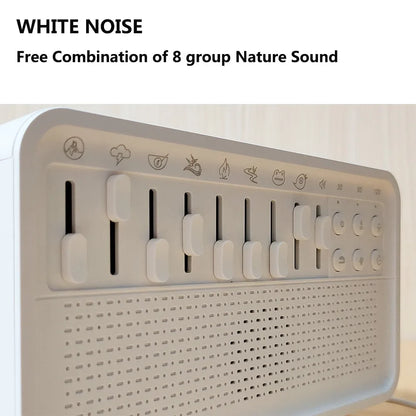 White Bluetooth Noise Speaker Humidifier Night Light