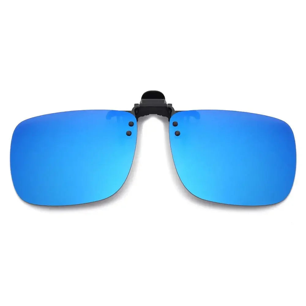 Clip-On2026 Edition Sunglasses Polarized UV400 Night Vision Driving Glasses Square Clip-Ons Anti-Glare Vintage Style