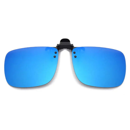 Clip-On2026 Edition Sunglasses Polarized UV400 Night Vision Driving Glasses Square Clip-Ons Anti-Glare Vintage Style