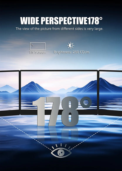 Travel-Friendly Monitor 14 Inch 60Hz Travel Display With Speakers