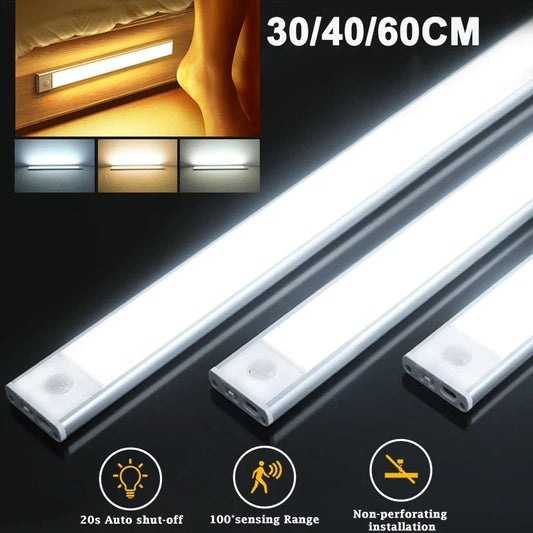Dimmable Type-C Battery-Powered Night Lamp for Closet Kitchen 2026 – Cordless LED Motion Sensor Cabinet Light