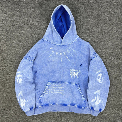 Men's Oversized Hooded Sweatshirt - Washed Cotton Street