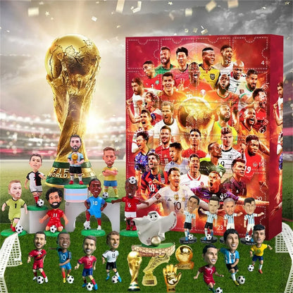 2025 Soccer Advent Calendar - 24-Day Countdown Kit for Kids, Fun Christmas Sports Gifts