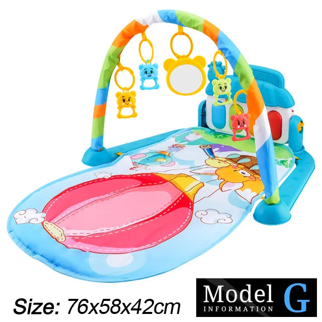 Play Baby Gym Piano Activity Mat With Hanging Toys Newborn Early Education Fall 2025 Sensory Motor Skill Gift