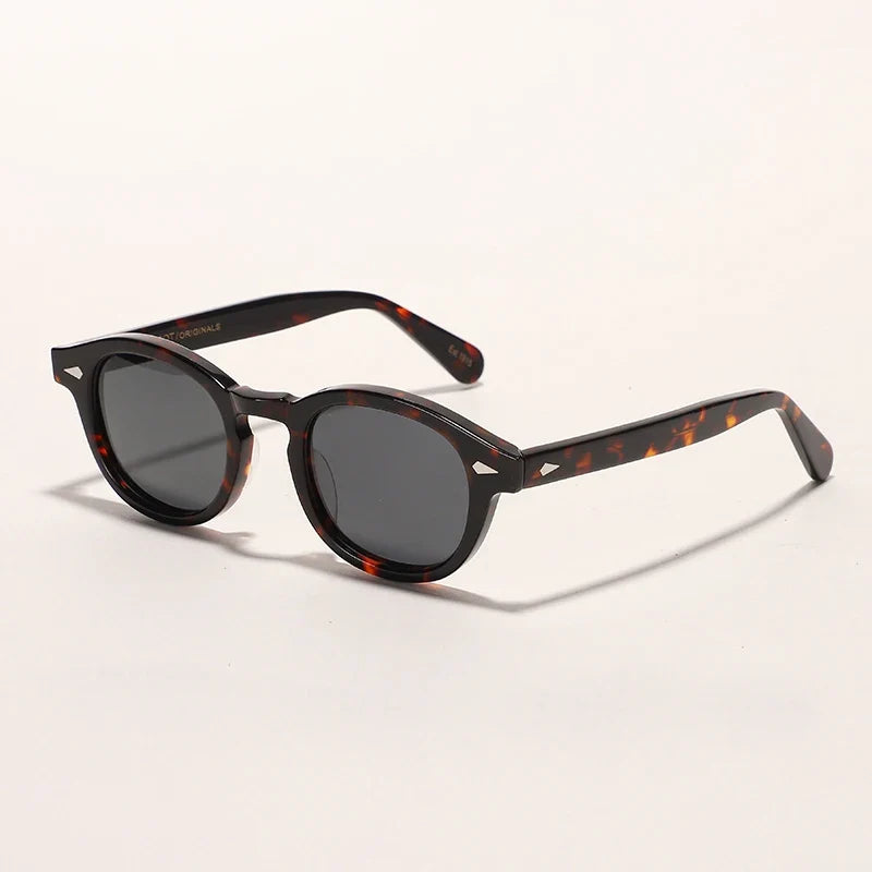 Sunglasses Polarized Vintage Round Acetate Frame Summer 2026 Driving Glare Reduction Gift Idea