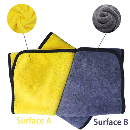 Absorbent Fast Drying Pet Towels for Dogs & Cats - Plush Fiber Bathrobe & Cleaning Mat
