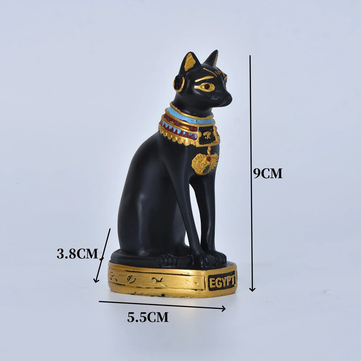 Cat Statue Mini Egyptian Cat Goddess Resin Decor For Household And Garden Retro Gift Idea