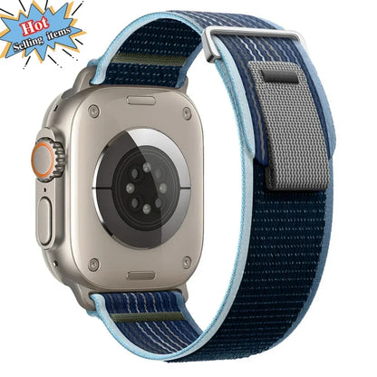 Trail Nylon Loop Apple Watch Band - Breathable Sport Strap for Ultra 3 2, Series 11 10 9 8 7 41-49mm
